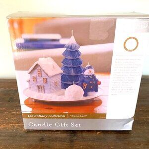 Home Trends Candle Gift Set Snowball Ice Holiday Collection